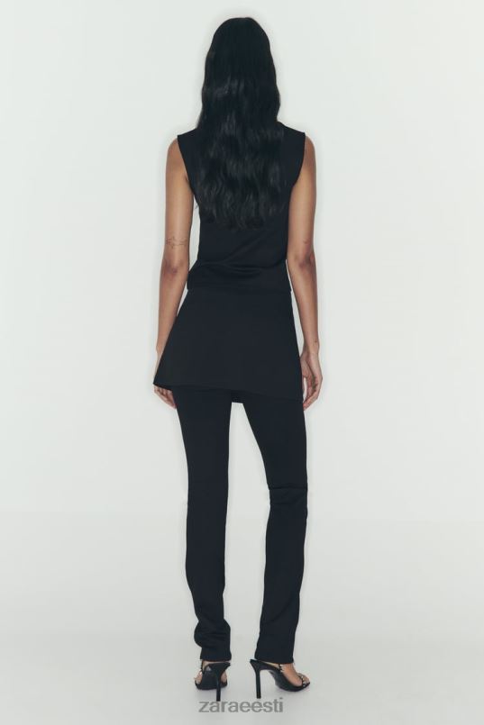 Zara lukuga skort naised must Riietus 42F0H550