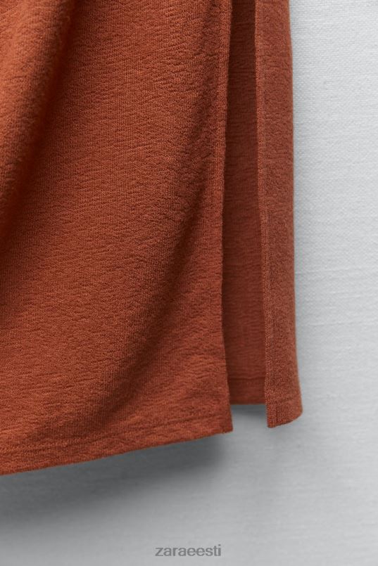 Zara maalähedane pikk seelik naised terrakota Riietus 42F0H723