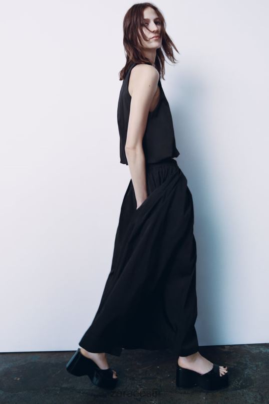 Zara mahukas midi seelik naised must Riietus 42F0H675