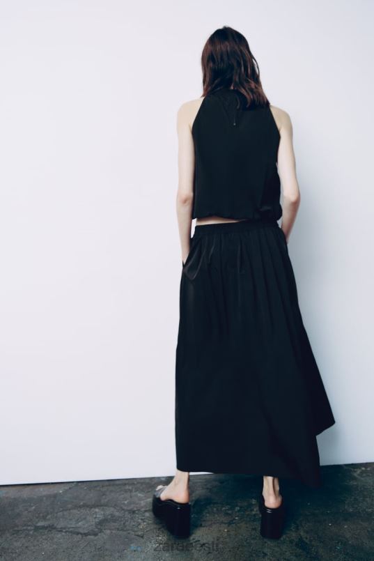 Zara mahukas midi seelik naised must Riietus 42F0H675