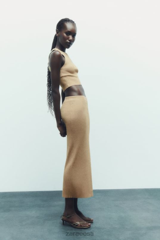 Zara metallist niidiga kootud midiseelik naised kuldne Riietus 42F0H720