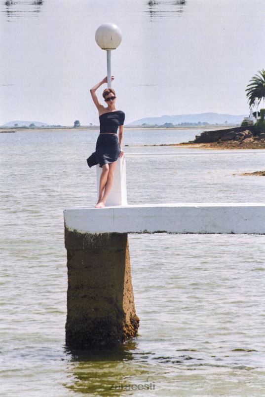 Zara midi seelik kaarega naised pardi sinine Riietus 42F0H705