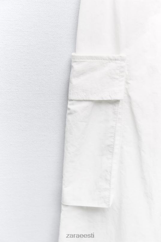 Zara nailonist midi seelik naised valge Riietus 42F0H719