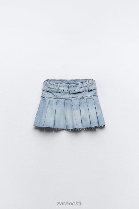 Zara plisseeritud trf teksaseelik naised helesinine Riietus 42F0H683