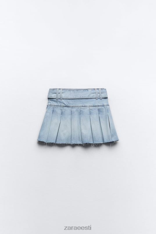 Zara plisseeritud trf teksaseelik naised helesinine Riietus 42F0H683