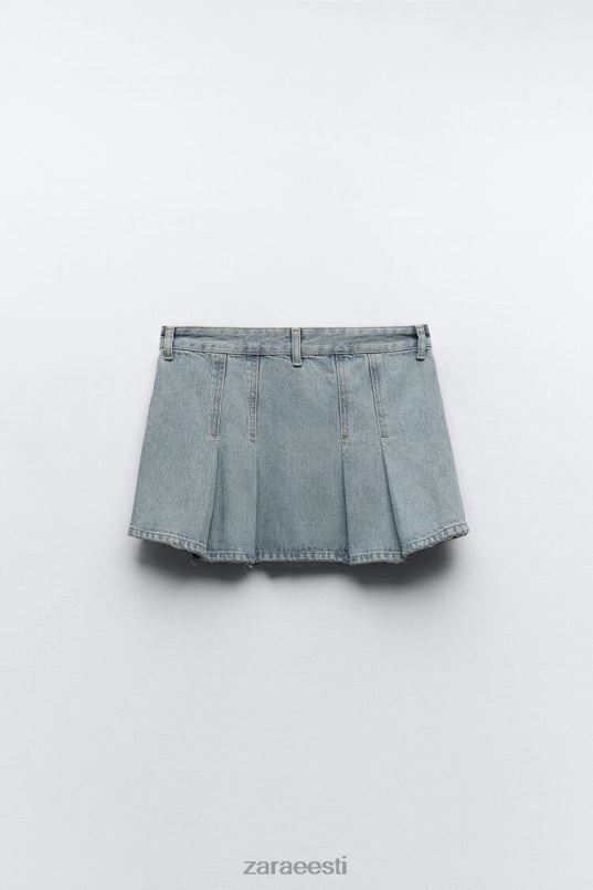 Zara plisseeritud trf teksaseelik naised sinine Riietus 42F0H716