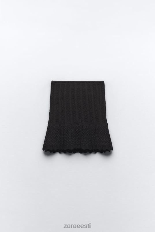 Zara pointelle kootud miniseelik naised must Riietus 42F0H667