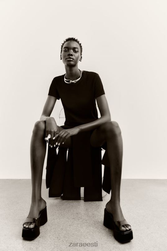 Zara ribadega midiseelik naised must Riietus 42F0H690