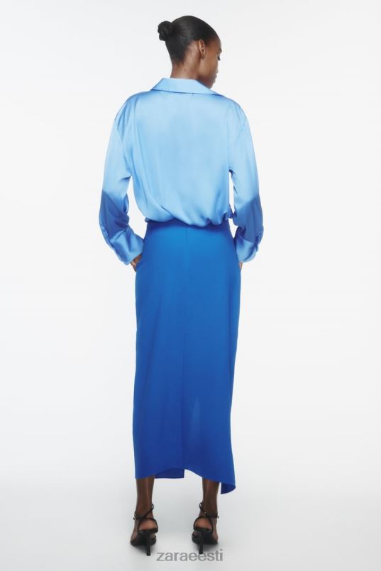 Zara rusikas midi seelik naised koobalt Riietus 42F0H703