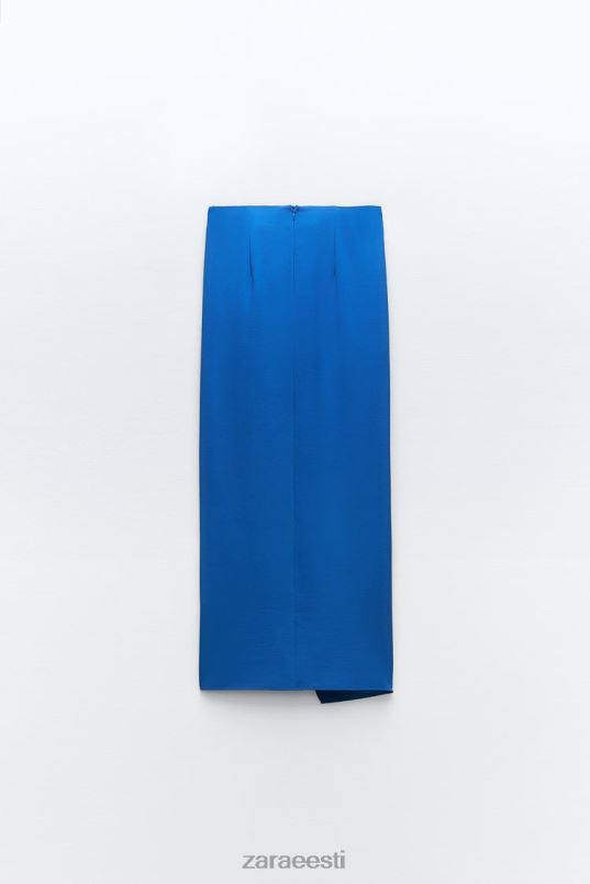 Zara rusikas midi seelik naised koobalt Riietus 42F0H703
