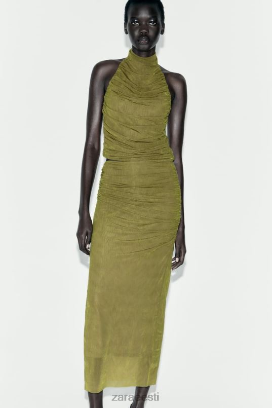 Zara rusikas organzast midiseelik naised heleroheline Riietus 42F0H692