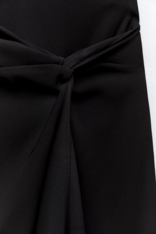 Zara sõlmitud midi seelik naised must Riietus 42F0H649