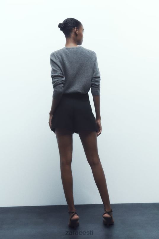 Zara sasitud skort naised must Riietus 42F0H589