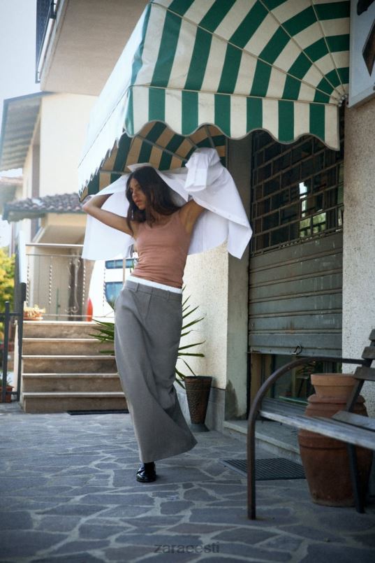 Zara segatud bokseri seelik naised hall Riietus 42F0H630