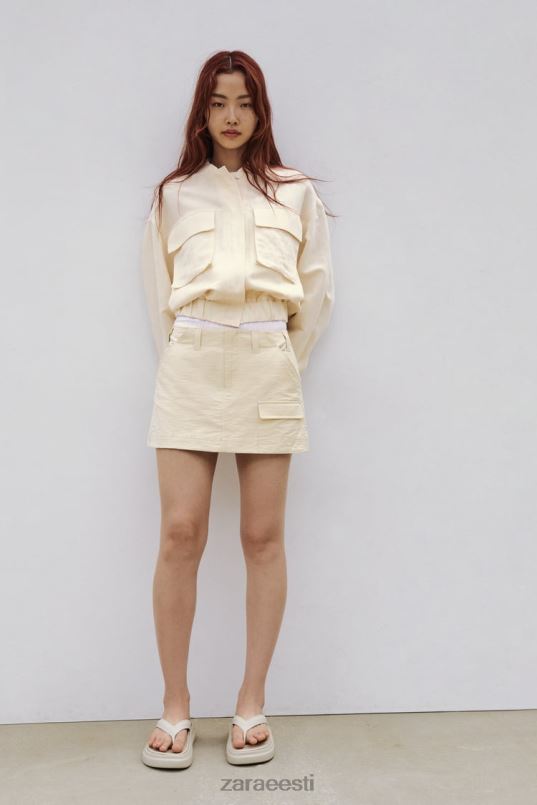 Zara taskuskort naised beež Riietus 42F0H614