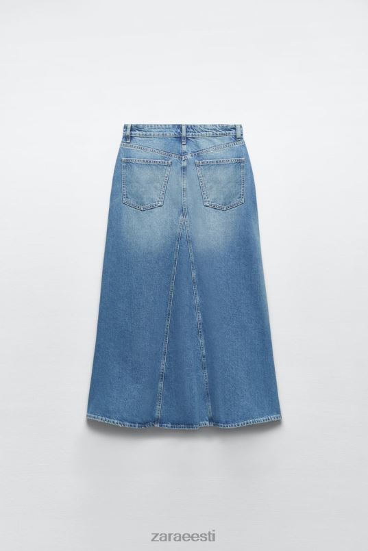 Zara teksaseelik trf naised sinine Riietus 42F0H656