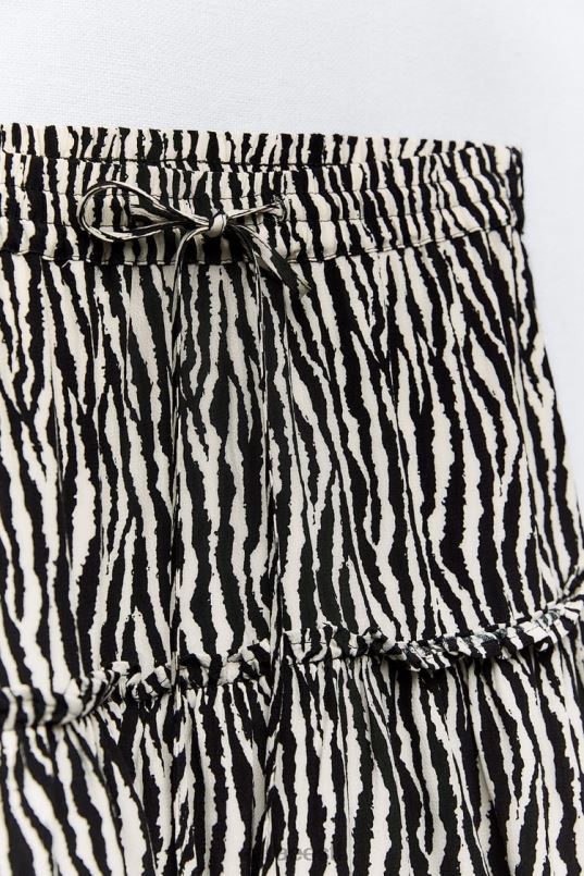 Zara trükitud skort naised sebra Riietus 42F0H605