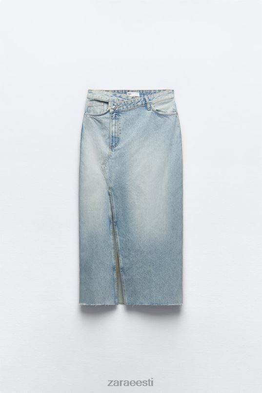 Zara trf pikk teksaseelik naised sinine Riietus 42F0H661