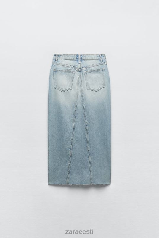 Zara trf pikk teksaseelik naised sinine Riietus 42F0H661