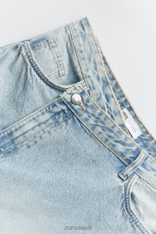 Zara trf pikk teksaseelik naised sinine Riietus 42F0H661