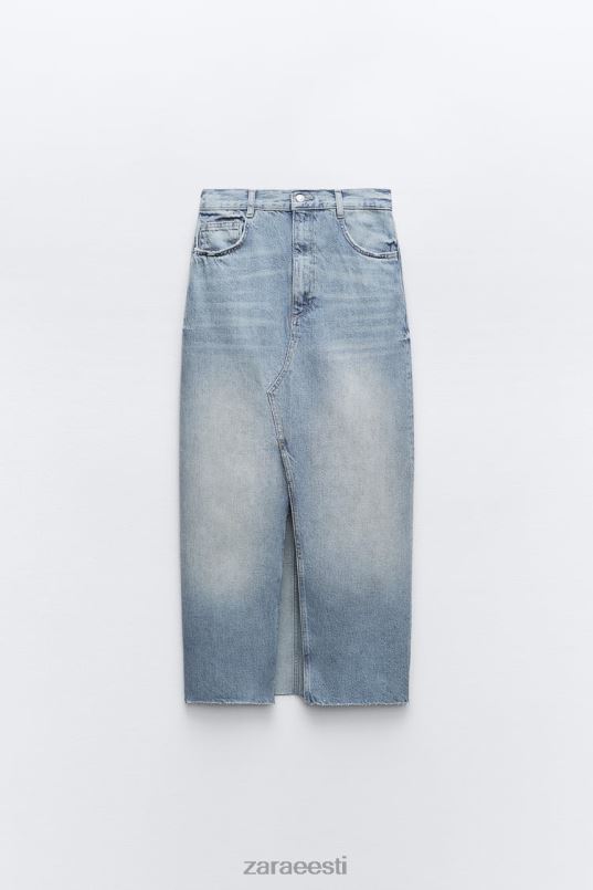 Zara trf pikk teksaseelik naised sinine Riietus 42F0H676