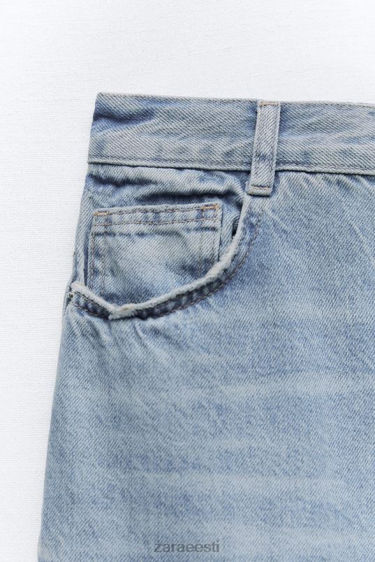 Zara trf pikk teksaseelik naised sinine Riietus 42F0H676