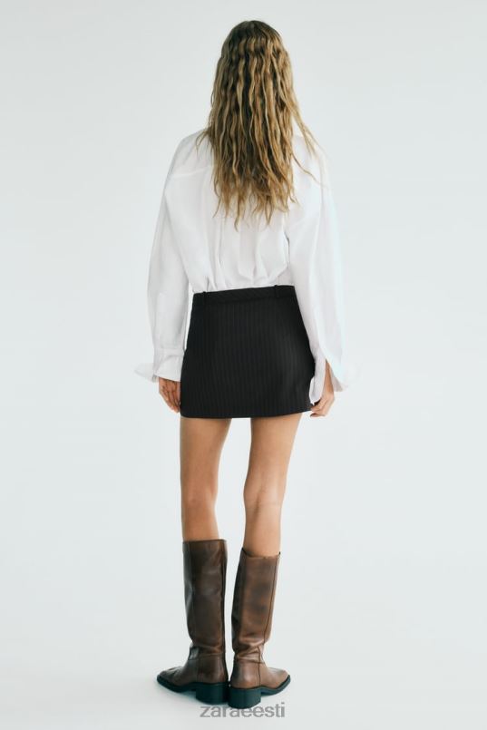 Zara triibuline miniseelik naised pruun/sinine Riietus 42F0H658