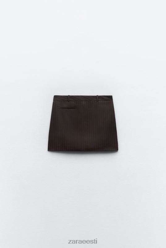 Zara triibuline miniseelik naised pruun/sinine Riietus 42F0H658