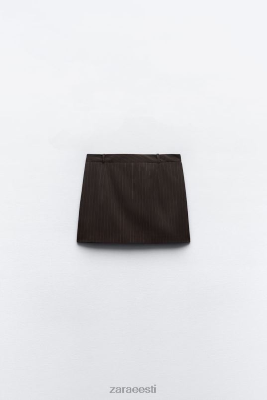 Zara triibuline miniseelik naised pruun/sinine Riietus 42F0H658