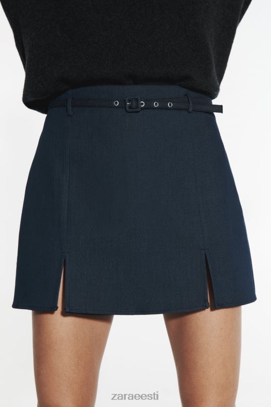 Zara vööga skort naised indigo Riietus 42F0H608