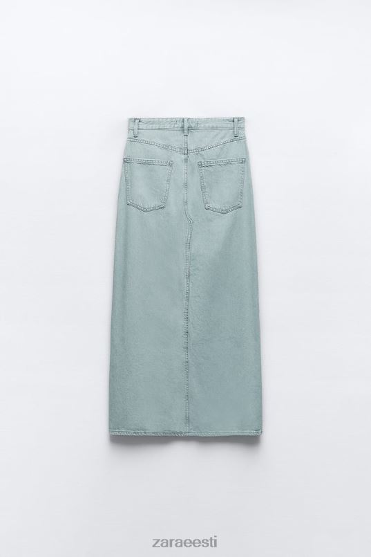 Zara z1975 ees lõhikuga teksane midiseelik naised hall Riietus 42F0H693