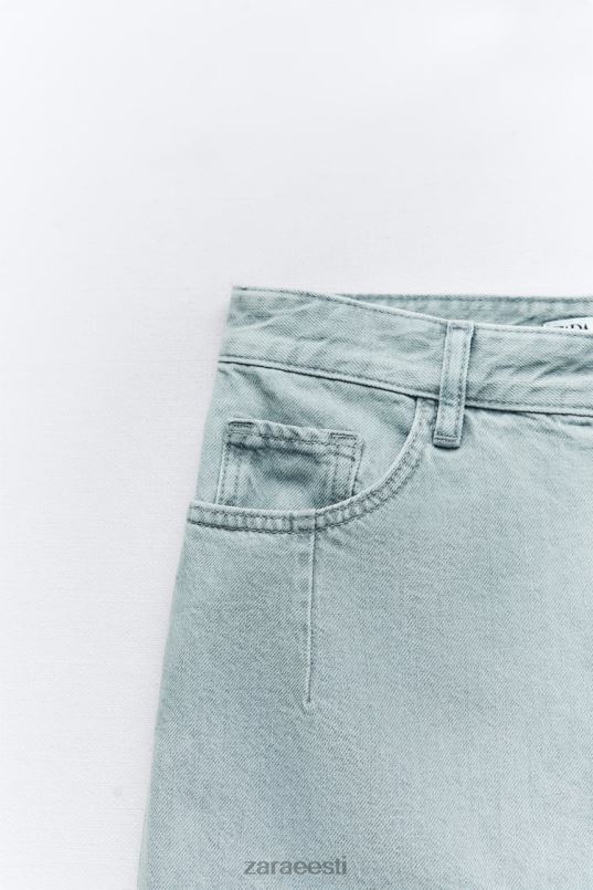 Zara z1975 ees lõhikuga teksane midiseelik naised hall Riietus 42F0H693