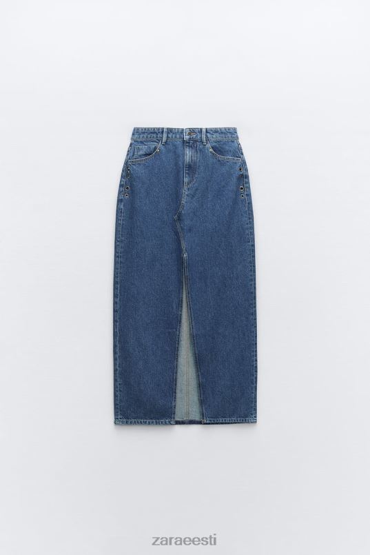 Zara z1975 rõngasteksaseelik naised keskmine sinine Riietus 42F0H668