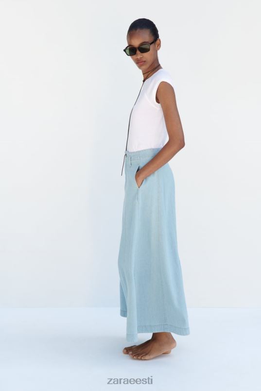 Zara z1975 teksaseelik naised keskmine sinine Riietus 42F0H691