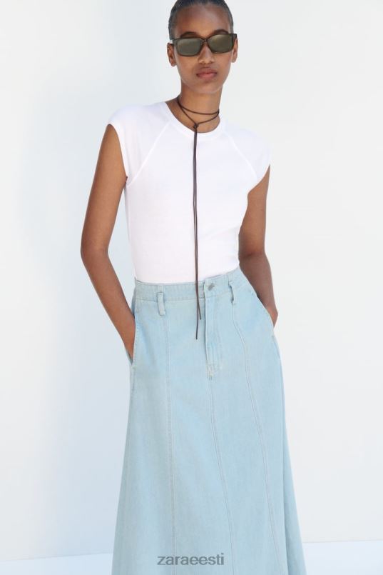 Zara z1975 teksaseelik naised keskmine sinine Riietus 42F0H691