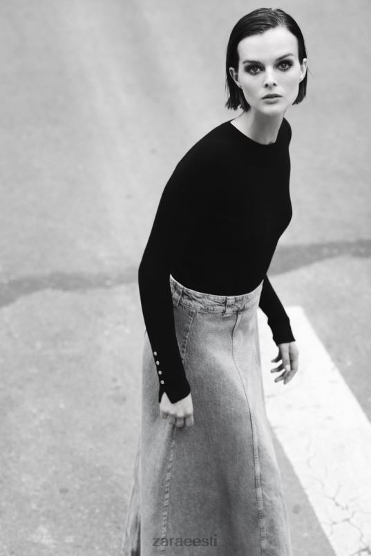 Zara z1975 teksaseelik naised keskmine sinine Riietus 42F0H717