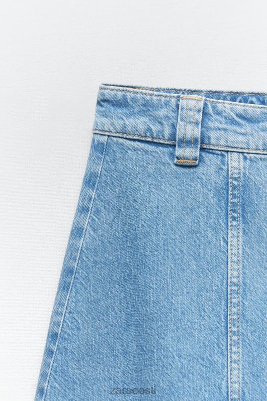 Zara z1975 teksaseelik naised keskmine sinine Riietus 42F0H717