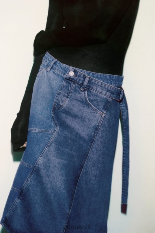 Zara zw asümmeetriline teksaseelik naised sinine Riietus 42F0H727