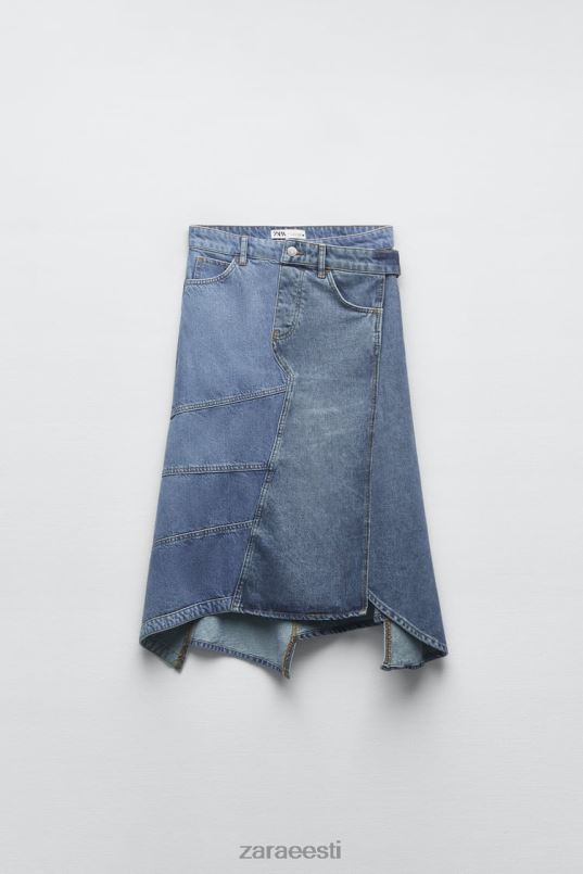 Zara zw asümmeetriline teksaseelik naised sinine Riietus 42F0H727