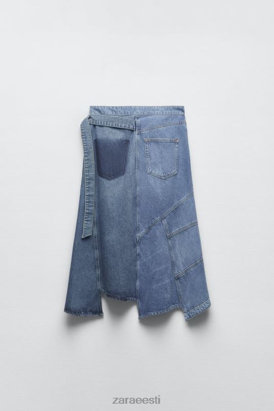 Zara zw asümmeetriline teksaseelik naised sinine Riietus 42F0H727