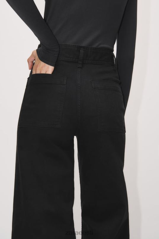 Zara zw mere sirged kõrged teksad naised must Riietus 42F0H515