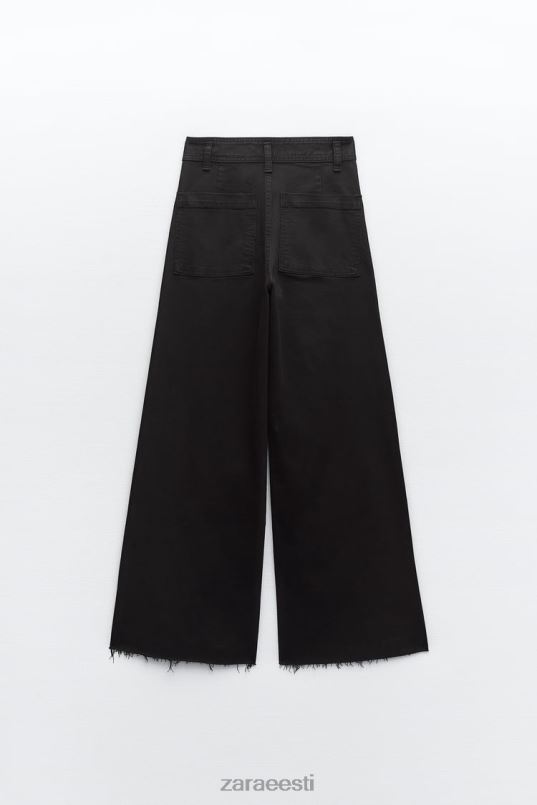 Zara zw mere sirged kõrged teksad naised must Riietus 42F0H515