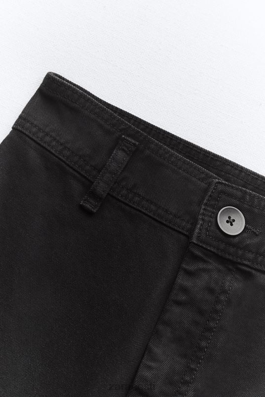 Zara zw mere sirged kõrged teksad naised must Riietus 42F0H515