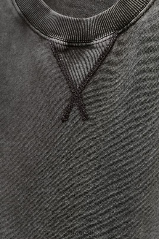 Zara plüüsist pestud efektiga dressipluus naised sinine/hall Riietus 42F0H928