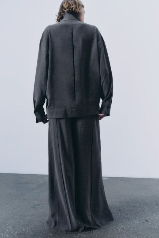 Zara plisseeritud ülesärk naised hall Riietus 42F0H922