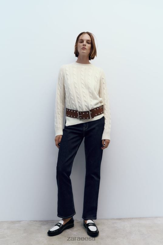 Zara kontrastsed loaferid naised kaks tooni jalatsid 42F0H739