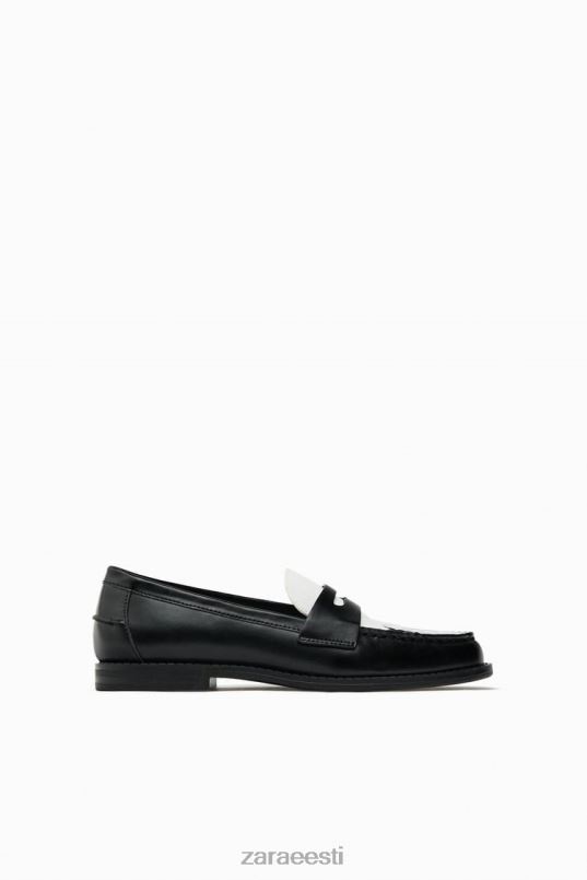 Zara kontrastsed loaferid naised kaks tooni jalatsid 42F0H739