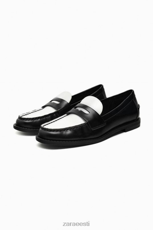 Zara kontrastsed loaferid naised kaks tooni jalatsid 42F0H739