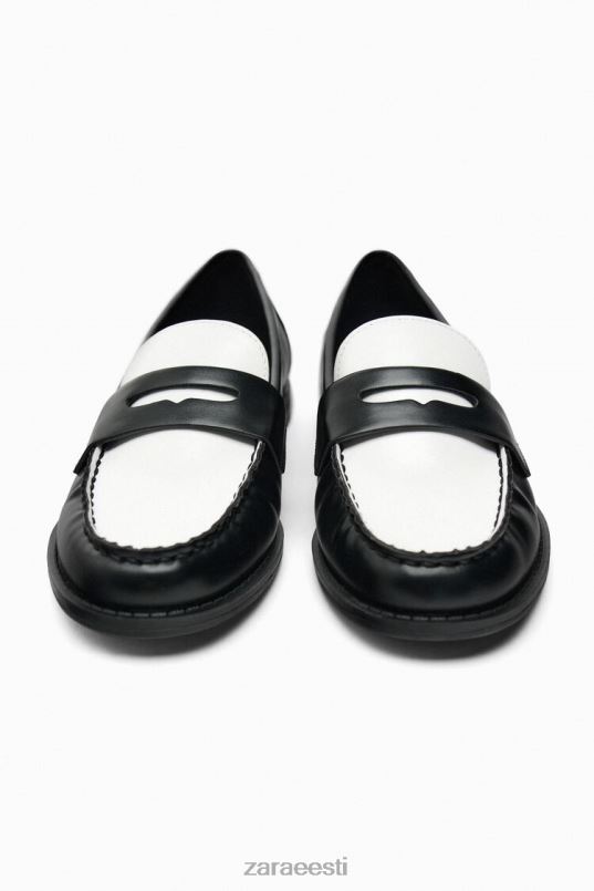 Zara kontrastsed loaferid naised kaks tooni jalatsid 42F0H739