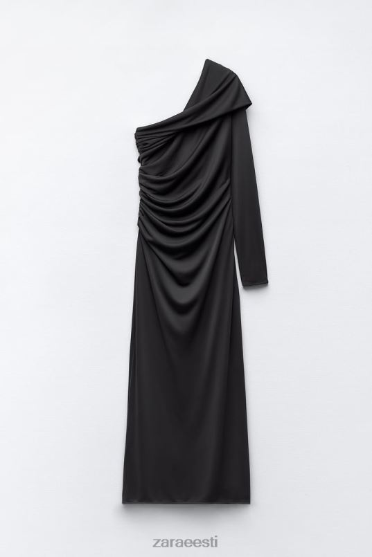 Zara drapeeritud asümmeetriline kleit naised antratsiithall Riietus 42F0H243